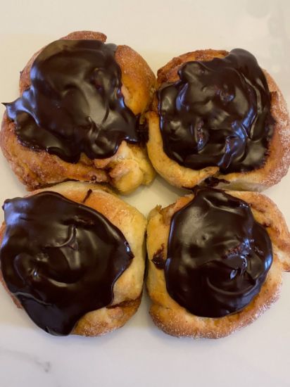 Picture of Queen Marie Gluten Free Ganache Cinnamon Roll Box