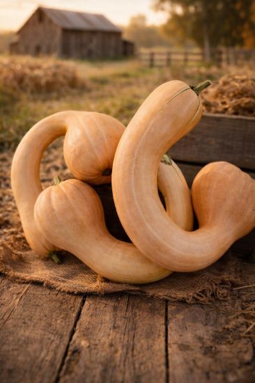 Autumn Prairie Pumpkins Pennsylvania Dutch Crookneck