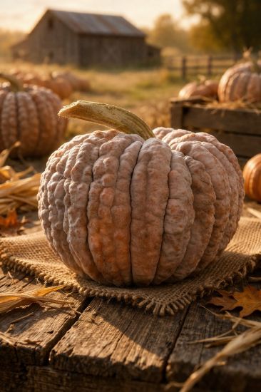 Autumn Prairie Pumpkins Black Futsu Squash